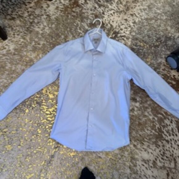 Kenneth Cole Boys Button Down Light Blue Shirt size 16 - Picture 1 of 3